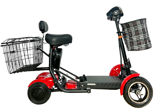 4-wheeled, mobility aid, foldable, strong engine senior scooter Taberg DDT077-1