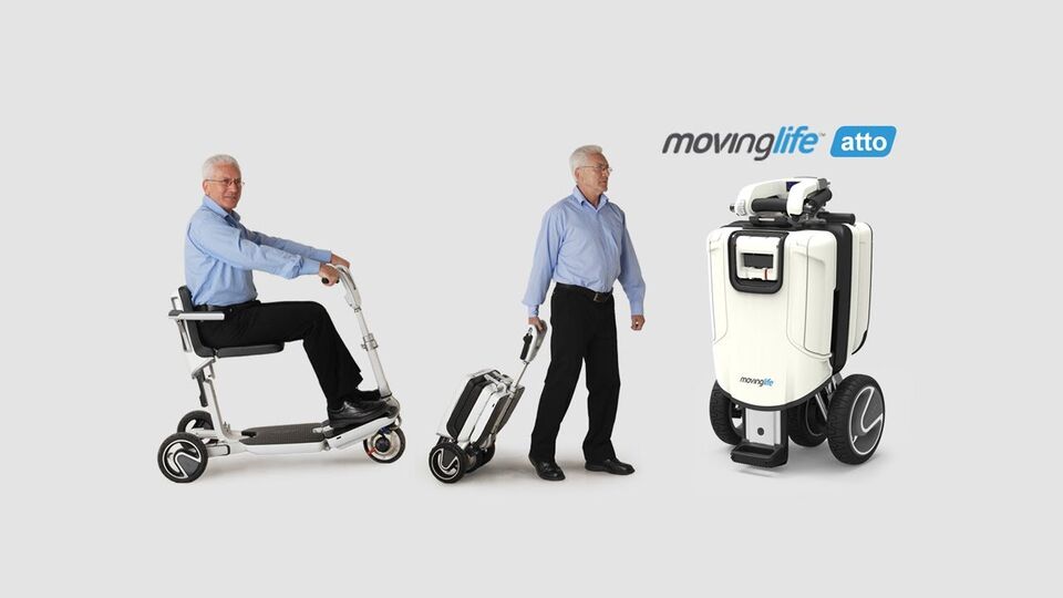 MovingLife ATTO-Folding Lightweight Mobility Scooter -Open Box